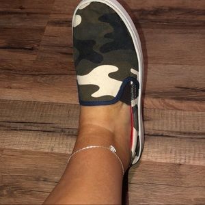 Camo Slip-On Sneakers
